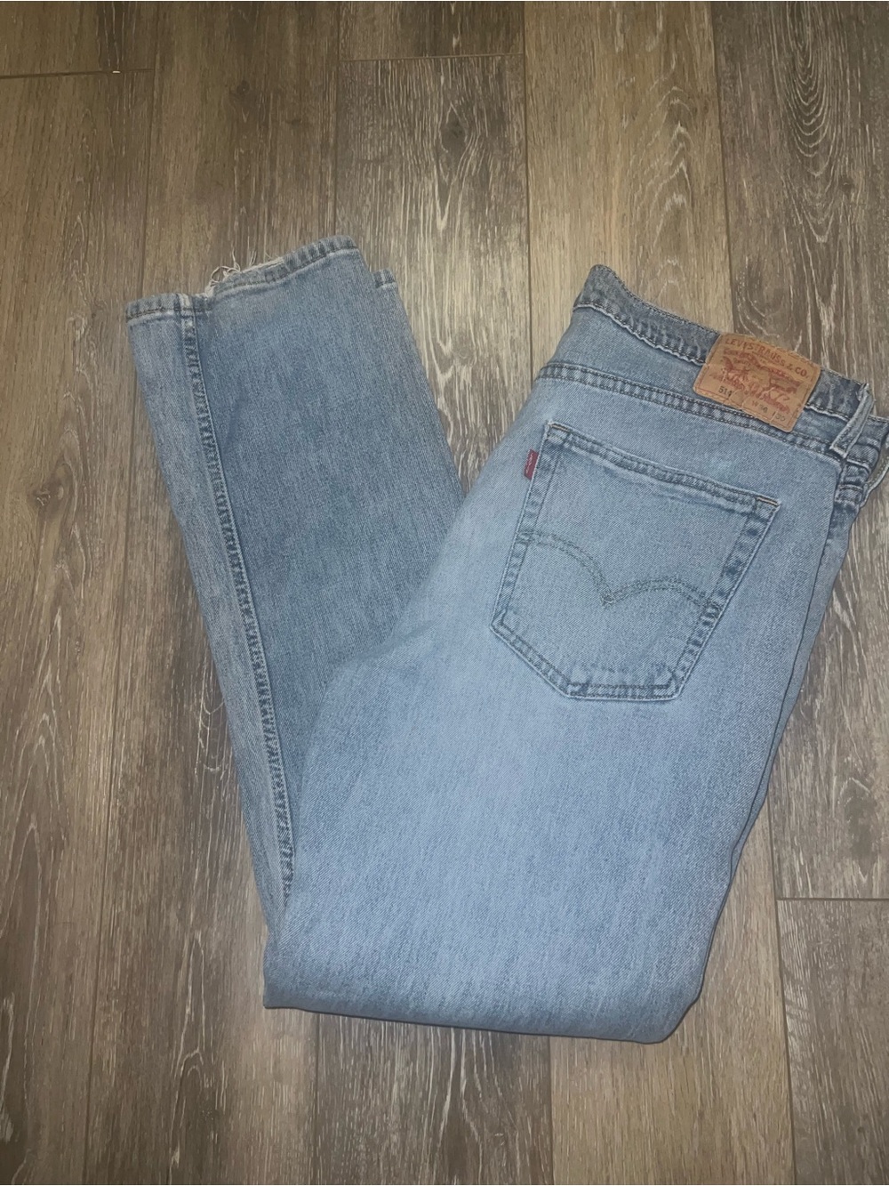 Men’s Levi's 514 Light Blue Straight-Leg Jeans sz 36x30